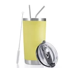 Stainless Steel Stainless Steel Vacuum Insulated Double Wall Beer Tumbler Cups Thermo With Straw In Stock