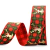 Wholesale 25mm Christmas Printed Ribbon for Holiday Hair Bows Gift Wrapping Party Decoration