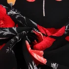 Non-fading flower print bubble chiffon fabric for dress with beautiful design