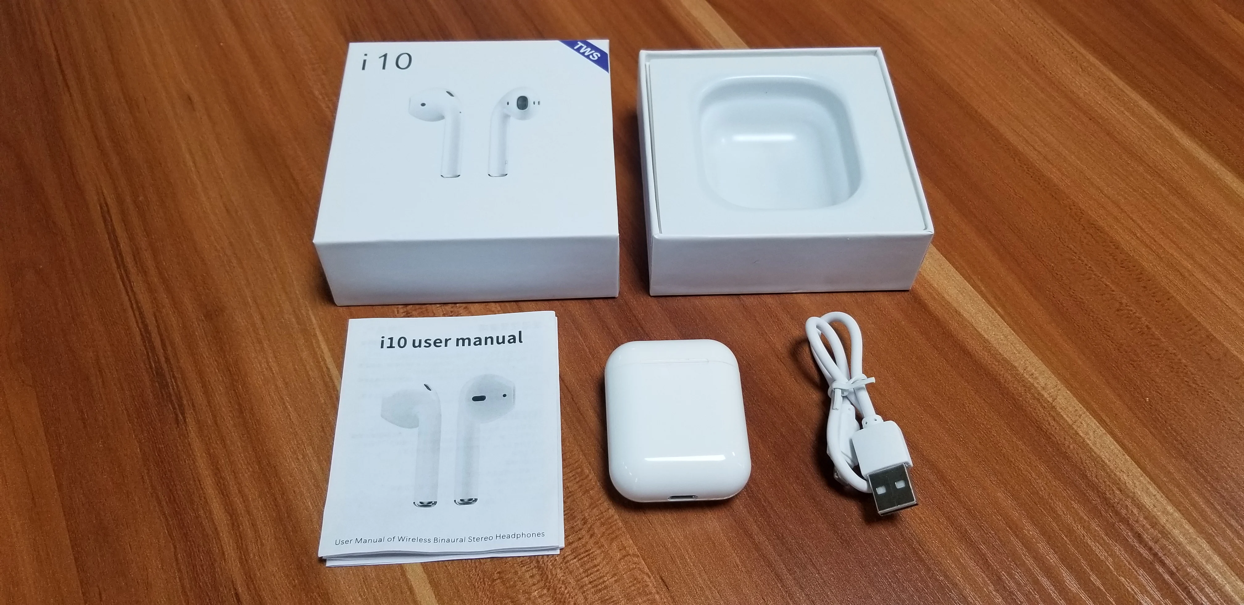 i10 tws 5.0 mini Earphone wireless charging Siri Double Ear hands-free call BT5.0 bluetooth wireless Earbuds i10 - ANKUX.COM