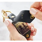 Gift Photo Keychain Gift Love You Daddy Keychain Leather Handmade Father's Day Mum Photo Keychain Gift