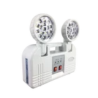 Luminaire Led Warning Twin Spot Charger rechargeable two head Emergency light with battery