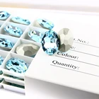 Crystal Garment Accessories DZ3002 Opal Color Crystal Oval Fancy Stone For Garment Accessories