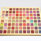 S59 Cosmetic makeup eyeshadow palette multi colored private label glitter eye shadow palette