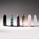 Wholesale Natural Clear Quartz Rose Quartz Amethyst Smokey Quartz Crystal Healing Points Wand