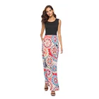 New Feeling Clothing Bohemian Women Printed Long Wholesale Maxi Dresses