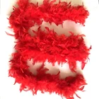 high quality 40g feather marabou fluffy turkey feather boa for party and event supply