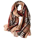 Wholesale new arrival fashion wrap stole shawls luxury plaid printed cotton hemp 2020 spring trendy scarves