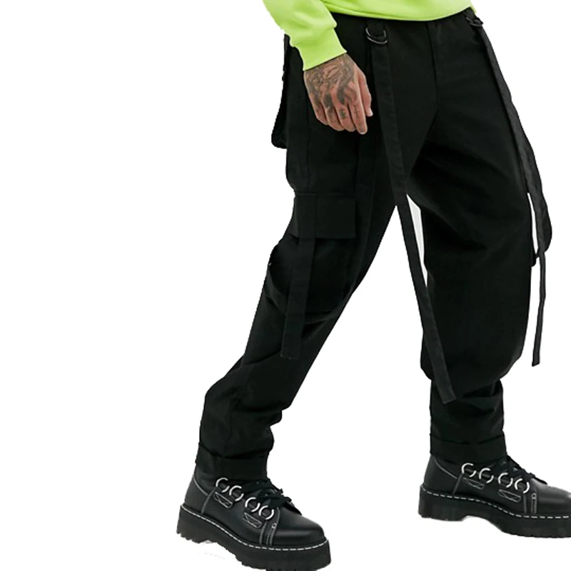 men's black tactical cargo pants