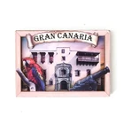 Spanish 3D wood personalized fridge magnets custom souvenir for tourist gift