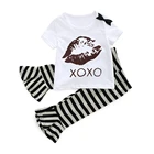 Mudkingdom Short Set Little Girl Clothes Casual Fashion Flared Trousers Two Piece Summer Outfits