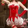 Women Christmas Costume Sexy Ms. Santa Party Outfit with Hat