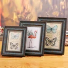 Promotional gift customized antique Handmade luxury wedding wooden picture frame