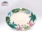 Wholesale Oval Melamine Dinner Plate With Decal