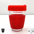 Logo White Glass Coffee Glass Coffee Tumbler Cups