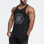 Custom Logo Gym Wear Muscle T Shirt Mens Tank Top