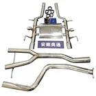 High performance tunning modified stainless steel SS304 exhaust catback muffler with valves for Cadillac ATS