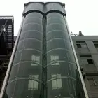 Low price flat and curved low e insulated glass curtain wall
