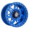 WR413 Custom Blue Finishing Spraying Racing Car Carbon Fiber ET 40mm 18 Inch Desert Prevention Wheel Rims For Jeep