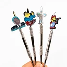 OEM Custom Pattern Stainless Steel Metal Dabber Tool Smoking Pipe 120mm Wax Dabbing Tools