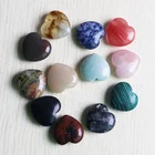 30mm Charms Natural Rose Quartz Crystal Stone Beads Chakra Healing Reiki Heart Gemstone for Home Decorations