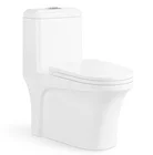 Hotel ceramic dual flush sanitary ware one piece toilet