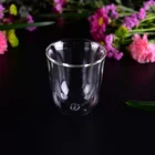 250 ml Clear double wall glass insulated borosilicate china cup for tea wholesales