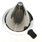 custom stainless steel metal mesh reusable v60 cone pour over coffee filter