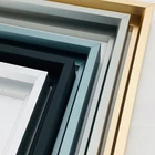 wood transfer polishing brushed golden silver black aluminum frame for photo picture