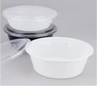 New design Hot sale PP Plastic Storage box Round bento box to go,disposable bento box