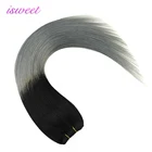 Double drawn ombre color 100% human hair
