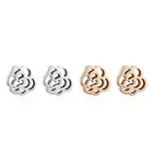 Chengfen Factory Direct Sale China Rose Gold Stud Earring 316 Stainless Steel Jewelry Accessories Earring For Women