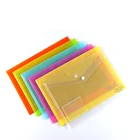 Custom PP Storage A4 Size Envelope Paper Type Test File Filling Document Holder Pencil Case Bag With Button