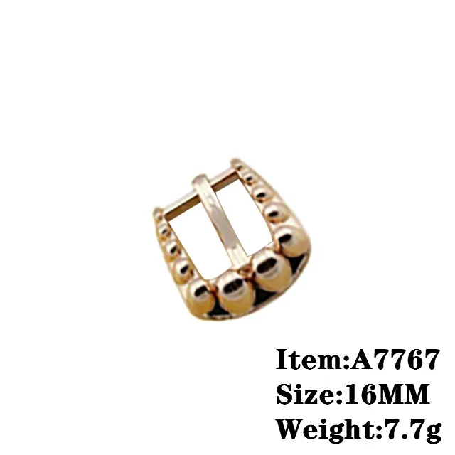 1.6cm rose golden metal seat belt buckle