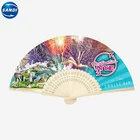Custom Fan Custom Full Color Printed Paper Foldable Hand Fan