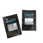 Flexible resealable printed food custom stand up zipper pouch laminate plastic clear bag