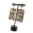 Hoop Earring Earrings ZY0968 New Fashion Star Shinning Big Party Acrylic Hoop Earring For Women