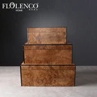 Wood Wooden Home Furnishings Minimalist Style Mdf Wooden Decorative Boxes