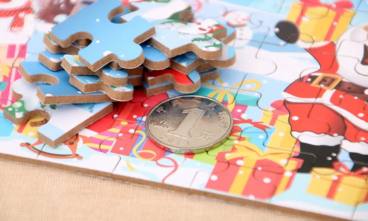 christmas gift ideas wooden jigsaw puzzle for kid