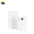 High quality 7x4.5x13.75 Inches Bread Bags Paper Snack Lunch Kraft White Paper Bags Bulk