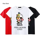 printing customized with men's t-shirt in summer patterns