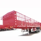 Light Stake Fence 3 Axles 35 tons bulk cargo semi truck trailer 13m length fence stake semi trailer