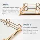 Modern Vintage Antique Decorative Metal Handles Serving Mirror Tables Tray