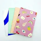 Custom logo school hot foil paper cute stitching student notebook