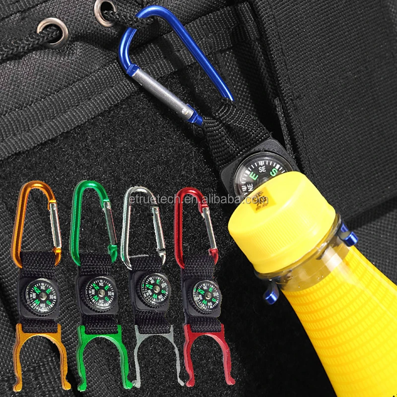 wholesale water bottle buckles with compass with keychain bottle