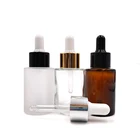 Dropper Glass Bottle Flat For Essential Oil