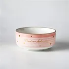 Hot sale novelty hand painting 6 inch pasta bowls soup ceramic bowl with custom logo