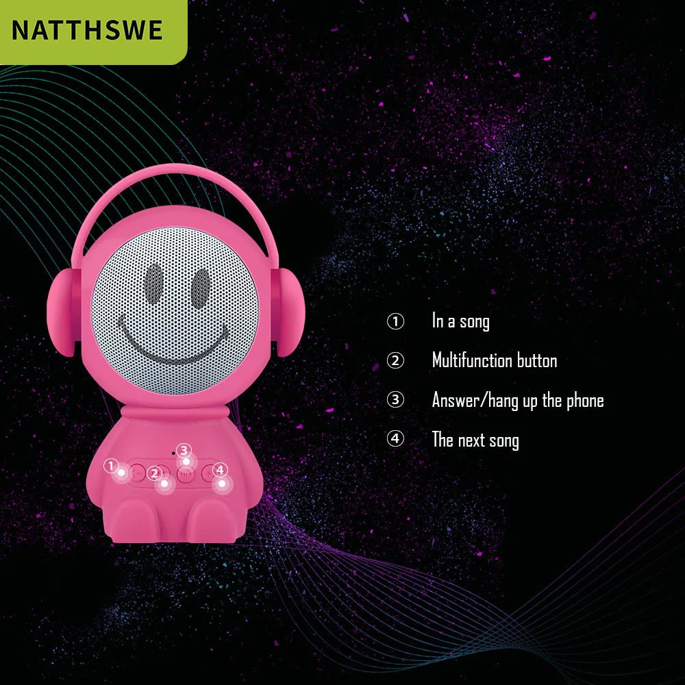 Portable Wireless Bluetooth Speaker Led Wireless Speaker Player USB Radio Fm Mp3 - ANKUX.COM