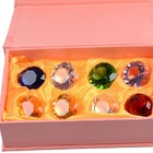 Gifts Paperweight Glass Home Decor Ornaments Wedding Party Gifts Bulk 8 Colors Crystal Glass Diamond Paperweight