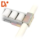 ABS plastic wheel steel roller placon tray sheet metal / aluminum alloy roller track for sliding shelf system
